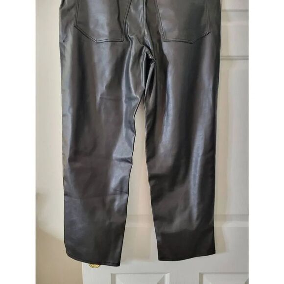 Madewell The Perfect Vintage Straight Jean, Faux Leather Edition NG511 Sz 31 NWT - Picture 6 of 10